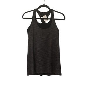 Lululemon Women's Gray Athletic Tank With Sports Bra Size 8